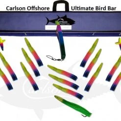 Trolling Lures Carlson Ultimate Bird Bar 36" With 14 9" Machine Lures And 12" Machine Stinger