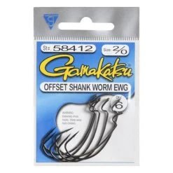 Gamakatsu Offset Shank Worm EWG Hooks