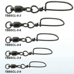 Tsunami Ball Bearing Swivels With Coastlock Snap