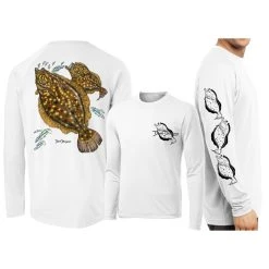 Shirts David Dunleavy Flounder Long Sleeve Performance T-Shirt