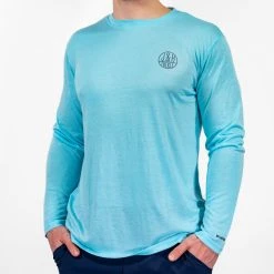 Shirts J&H Tackle Montauk Lighthouse Performance Long Sleeve T-Shirt