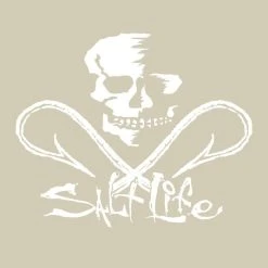 Decals Salt Life Hooked Skull Decal