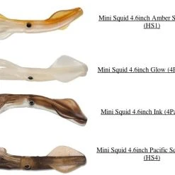 Soft Plastics Hogy 4.6 Inch Mini Squid (4 Pack)